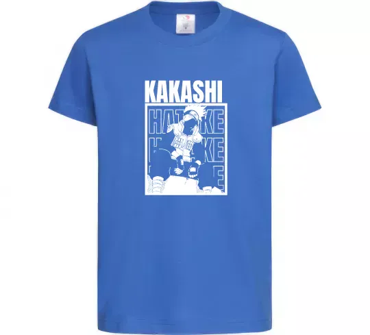 Дитяча футболка Kakashi Hatake Яскраво-синій фото