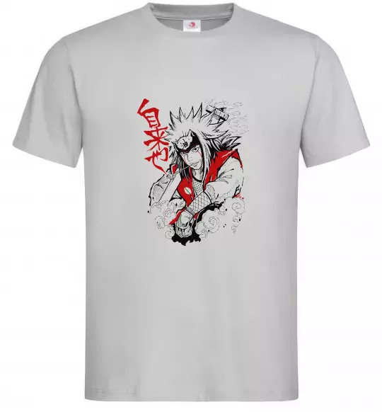 Чоловіча футболка Jiraiya Сірий фото