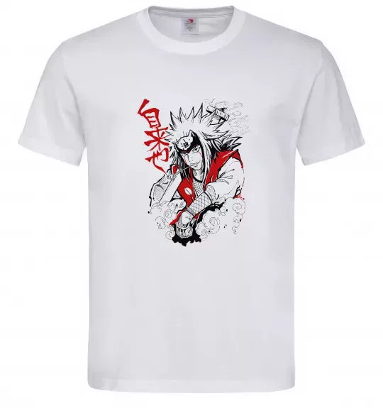 Чоловіча футболка Jiraiya Білий фото