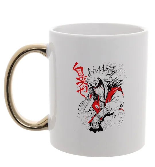 Чашка з кольоровою ручкою Jiraiya Золото фото