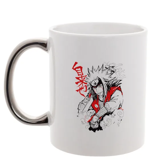 Чашка з кольоровою ручкою Jiraiya Срібло фото