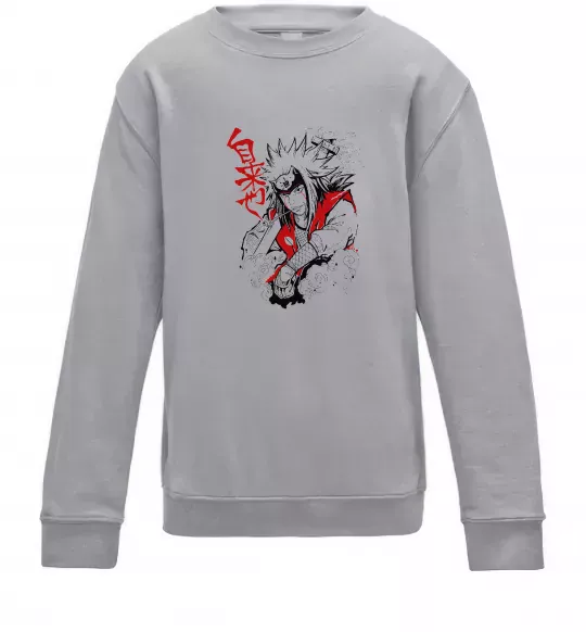 Дитячий світшот Jiraiya Сірий меланж фото