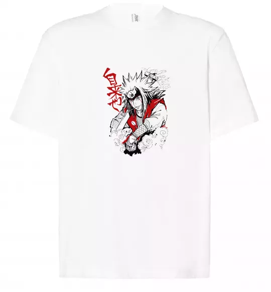 Футболка Оверсайз Jiraiya Білий фото