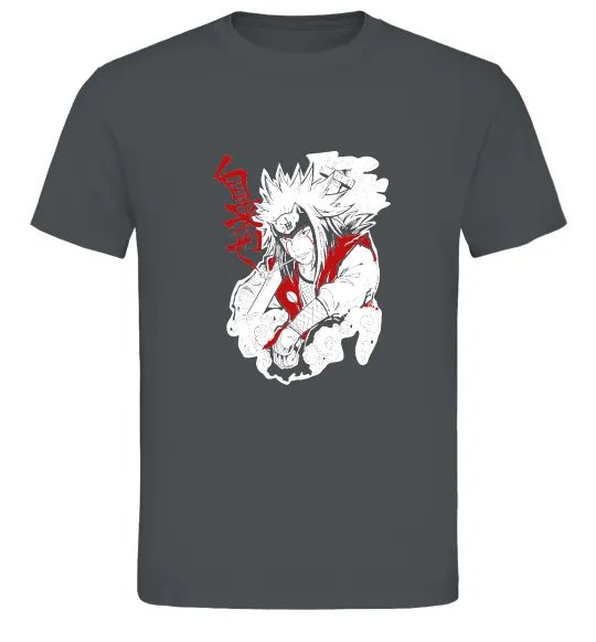 Чоловіча футболка Jiraiya Графіт фото