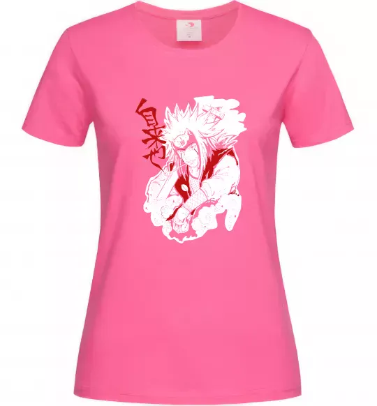 Жіноча футболка Jiraiya Яскраво-рожевий фото