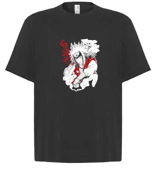 Футболка Оверсайз Jiraiya Чорний фото