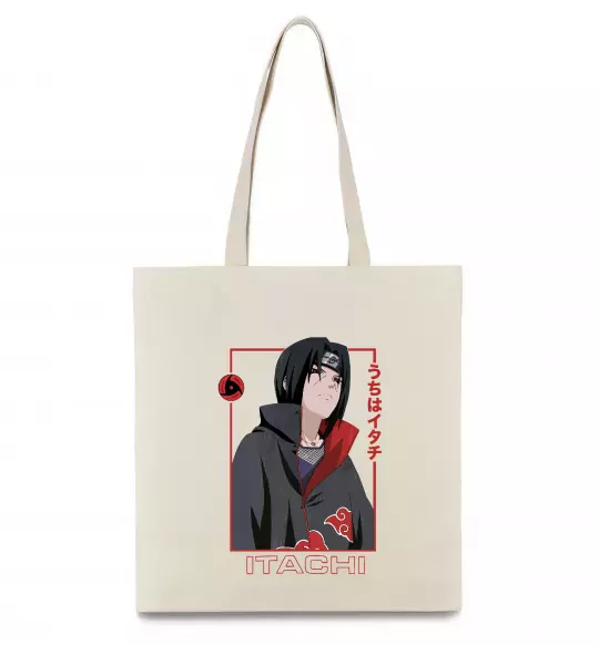 Еко-сумка Наруто Itachi Бежевий фото