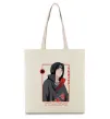 Еко-сумка Наруто Itachi Бежевий фото