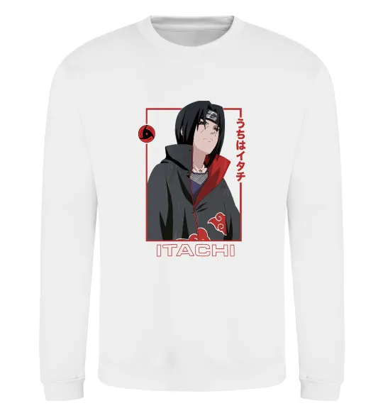Світшот Наруто Itachi Білий фото