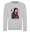 Світшот Наруто Itachi Сірий меланж фото