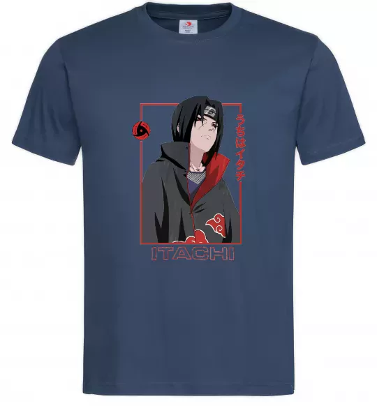 Чоловіча футболка Наруто Itachi Темно-синій фото