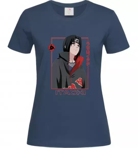 Жіноча футболка Наруто Itachi Темно-синій фото