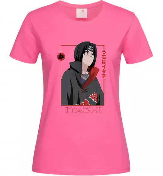 Жіноча футболка Наруто Itachi Яскраво-рожевий фото