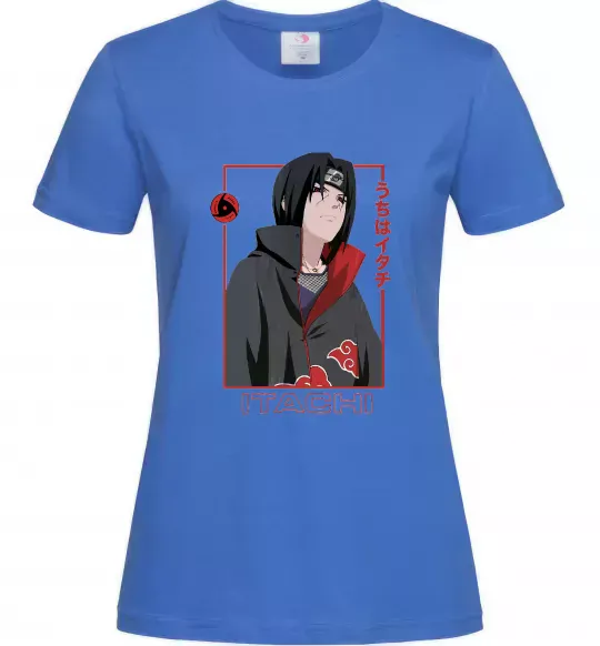 Жіноча футболка Наруто Itachi Яскраво-синій фото