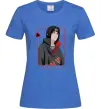 Жіноча футболка Наруто Itachi Яскраво-синій фото