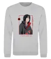 Світшот Наруто Itachi Сірий меланж фото