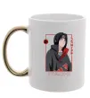 Чашка з кольоровою ручкою Наруто Itachi Золото фото