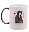 Чашка з кольоровою ручкою Наруто Itachi Срібло фото
