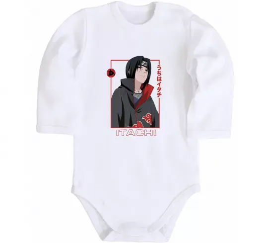 Дитячий бодік Наруто Itachi Білий фото