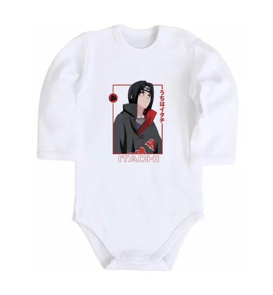 Детский боди Наруто Itachi Белый фото