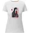 Жіноча преміум футболка Наруто Itachi Білий фото