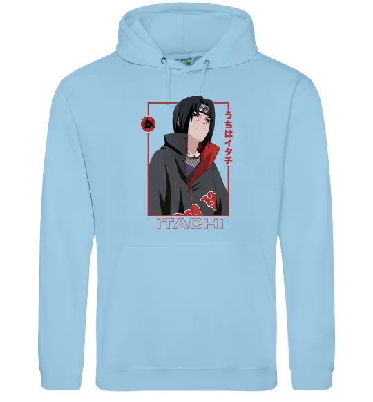 Мужская толстовка (худи) Наруто Itachi Голубой фото