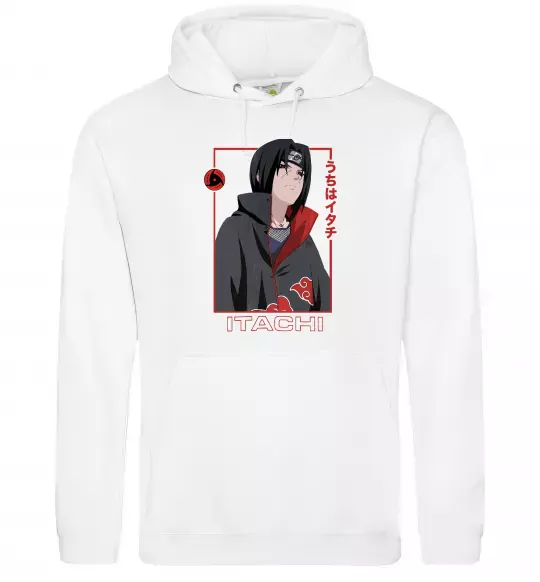 Жіноча толстовка (худі) Наруто Itachi Білий фото