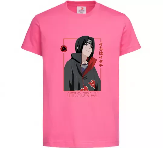 Дитяча футболка Наруто Itachi Яскраво-рожевий фото