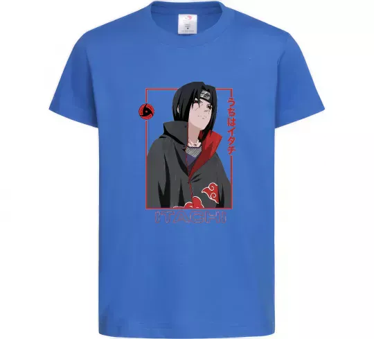 Дитяча футболка Наруто Itachi Яскраво-синій фото