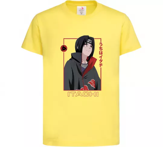 Дитяча футболка Наруто Itachi Лимонний фото
