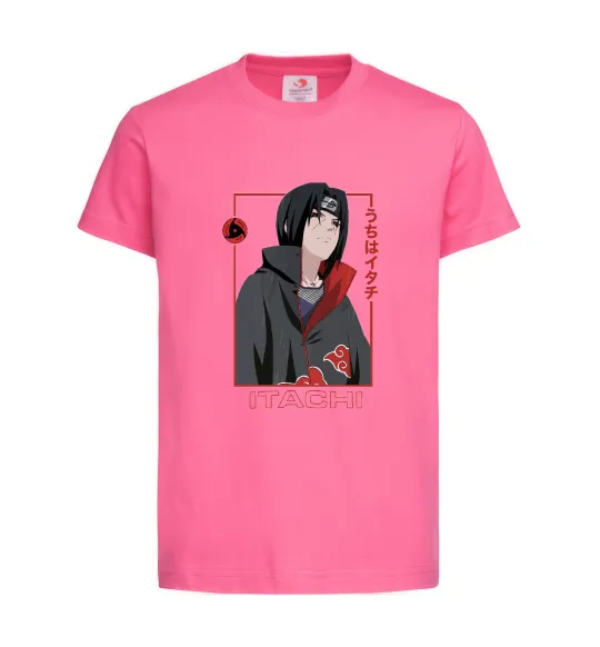 Дитяча футболка Наруто Itachi Яскраво-рожевий фото