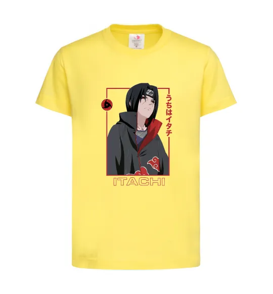 Дитяча футболка Наруто Itachi Лимонний фото