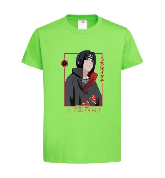 Дитяча футболка Наруто Itachi Лаймовий фото