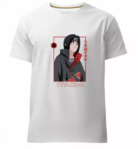Чоловіча преміум футболка Наруто Itachi Білий фото