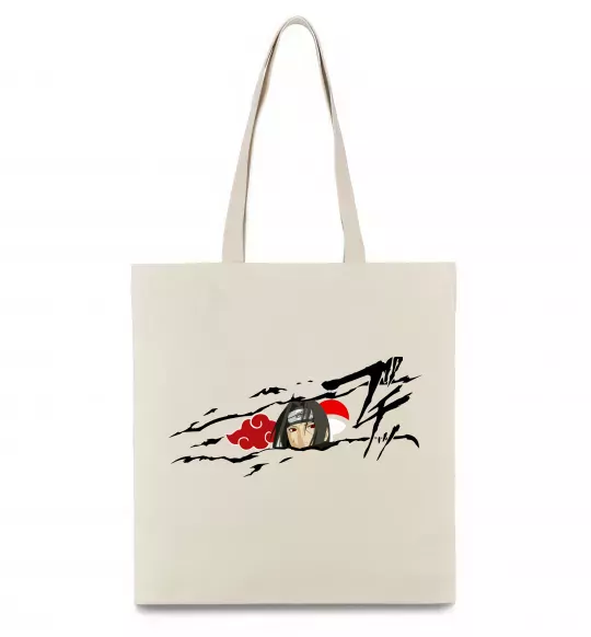 Еко-сумка Itachi Uchiha Akatsuki Бежевий фото