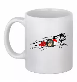 Чашка керамічна Itachi Uchiha Akatsuki Білий фото