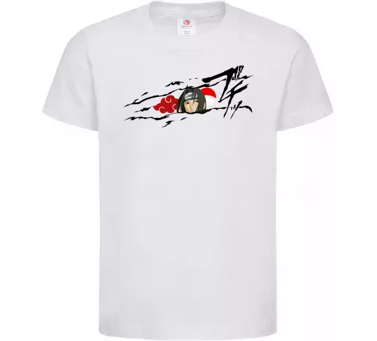 Детская футболка Itachi Uchiha Akatsuki Белый фото