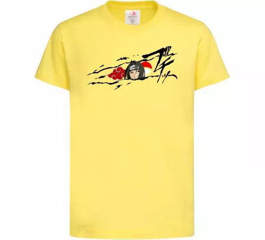 Детская футболка Itachi Uchiha Akatsuki Лимонный фото