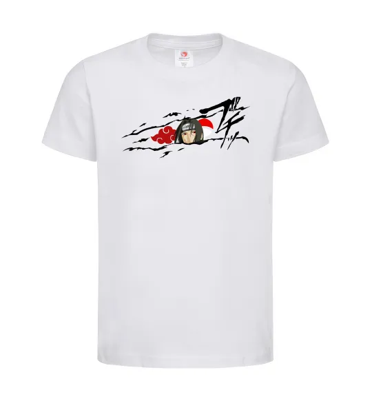 Детская футболка Itachi Uchiha Akatsuki Белый фото