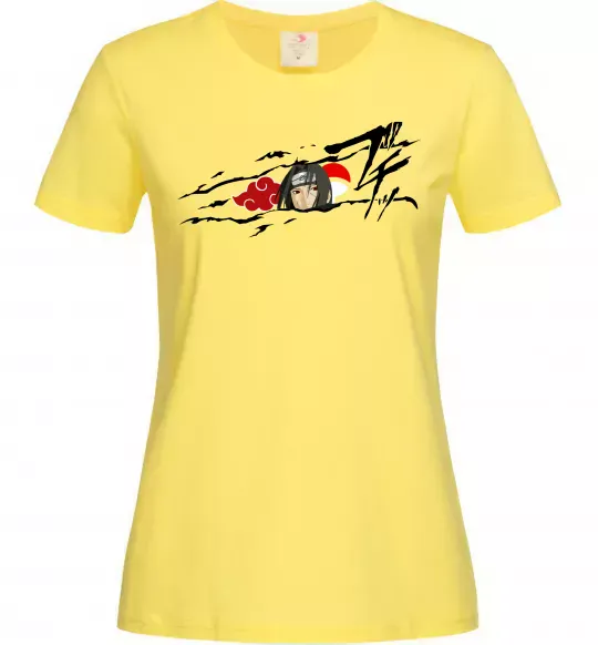 Жіноча футболка Itachi Uchiha Akatsuki Лимонний фото