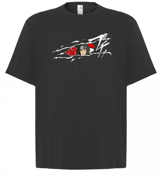 Футболка Оверсайз Itachi Uchiha Akatsuki Черный фото