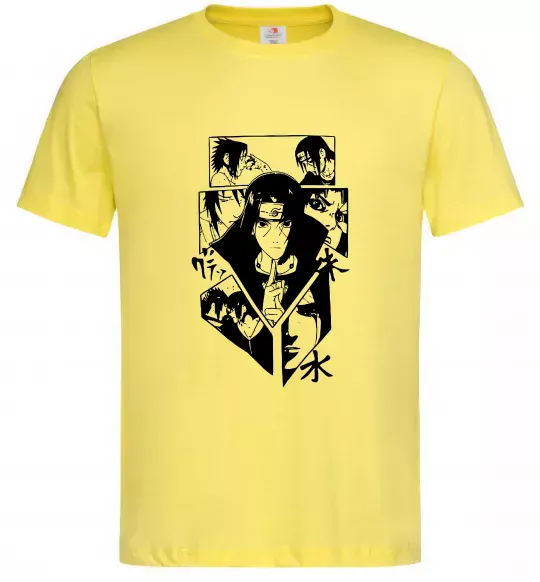 Чоловіча футболка Itachi manga art Лимонний фото