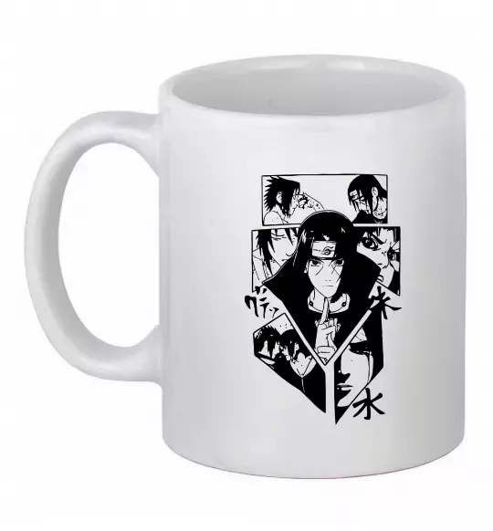 Чашка керамічна Itachi manga art Білий фото