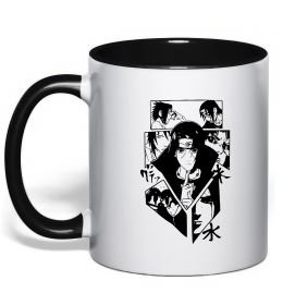 Чашка с цветной ручкой Itachi manga art