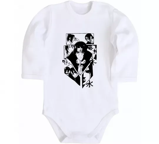 Детский боди Itachi manga art Белый фото