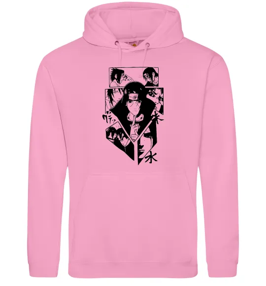 Чоловіча толстовка (худі) Itachi manga art Рожевий фото