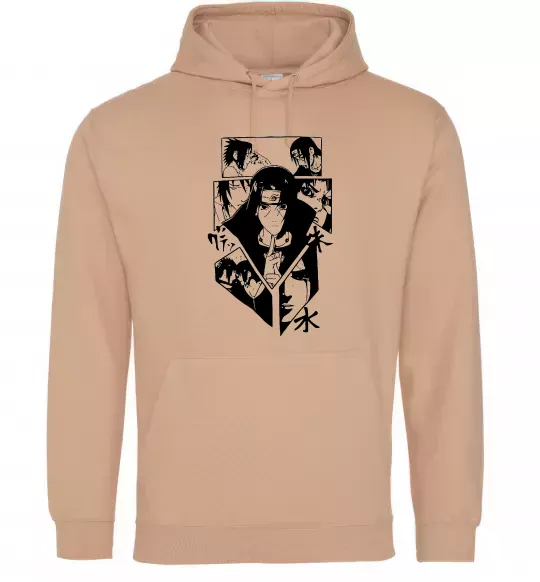 Чоловіча толстовка (худі) Itachi manga art Пісочний фото