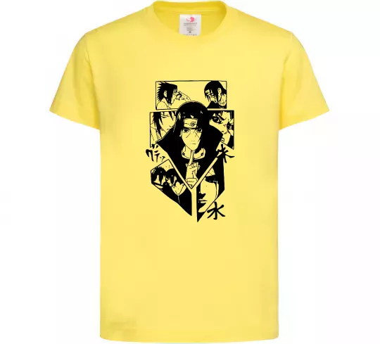 Детская футболка Itachi manga art Лимонный фото