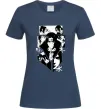 Жіноча футболка Itachi manga art Темно-синій фото