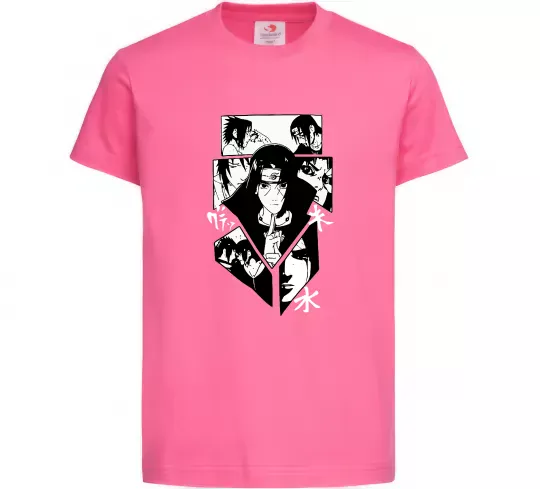 Детская футболка Itachi manga art Ярко-розовый фото